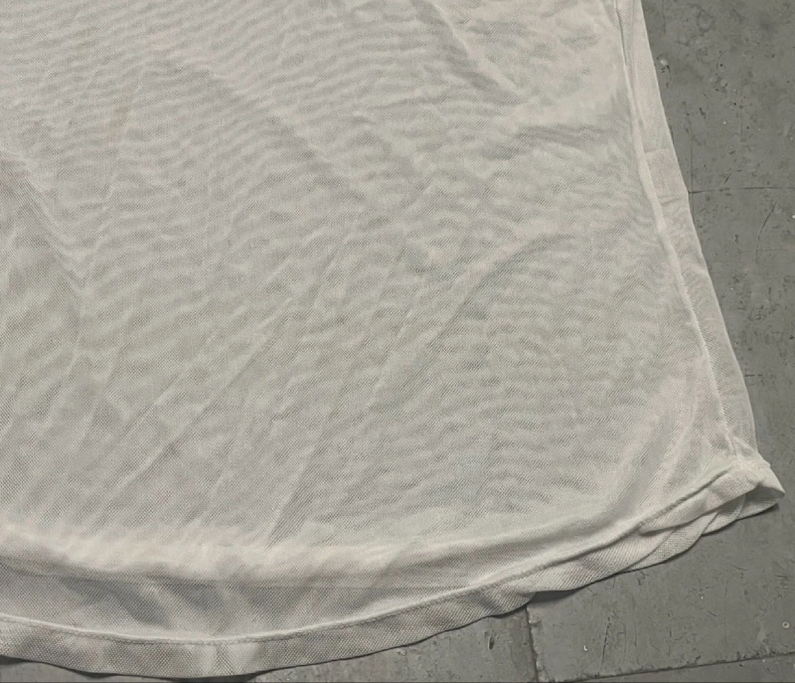 Camiseta de malha branca transparente – photo 9